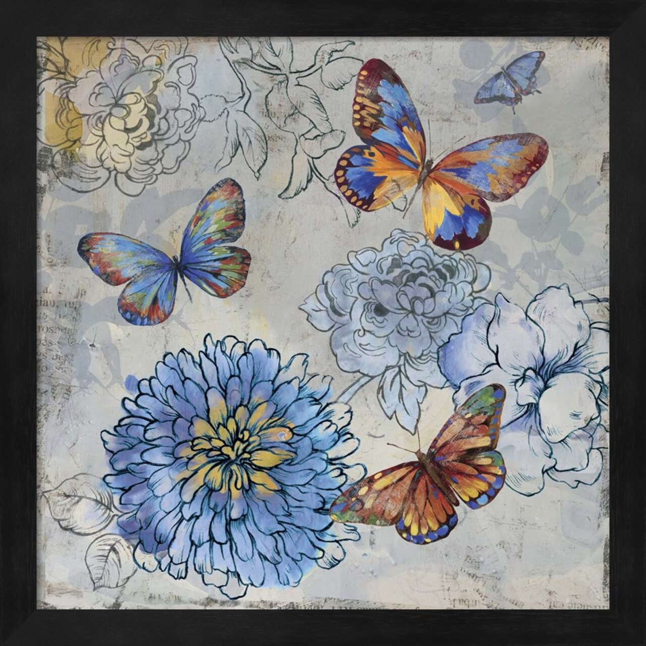 Gently by Posters International Studio 13" x 13" Framed Wall Art